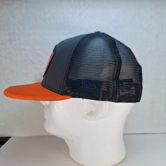 Denver Broncos New Era 9FIFTY Trucker/Mesh Hat Cap Snapback Black Orange - Picture 2 of 8